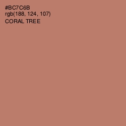 #BC7C6B - Coral Tree Color Image