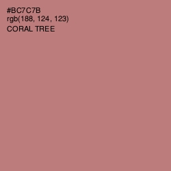 #BC7C7B - Coral Tree Color Image