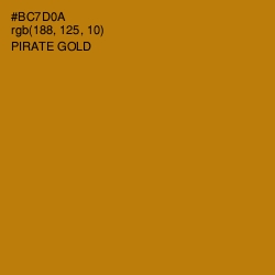 #BC7D0A - Pirate Gold Color Image