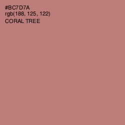 #BC7D7A - Coral Tree Color Image