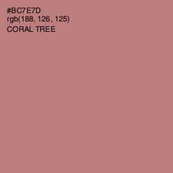 #BC7E7D - Coral Tree Color Image