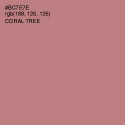 #BC7E7E - Coral Tree Color Image