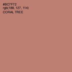 #BC7F72 - Coral Tree Color Image