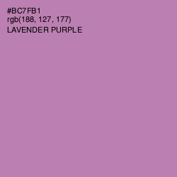 #BC7FB1 - Lavender Purple Color Image