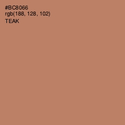 #BC8066 - Teak Color Image