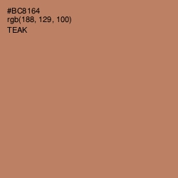 #BC8164 - Teak Color Image