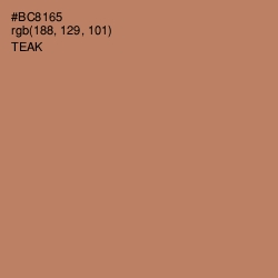 #BC8165 - Teak Color Image