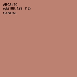 #BC8170 - Sandal Color Image