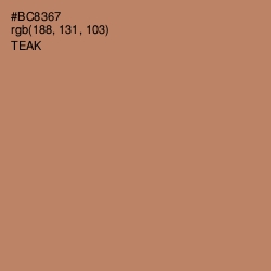#BC8367 - Teak Color Image