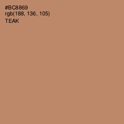 #BC8869 - Teak Color Image