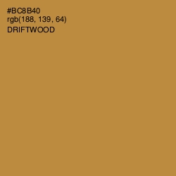 #BC8B40 - Driftwood Color Image