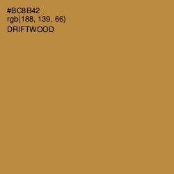 #BC8B42 - Driftwood Color Image