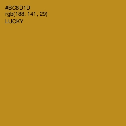 #BC8D1D - Lucky Color Image