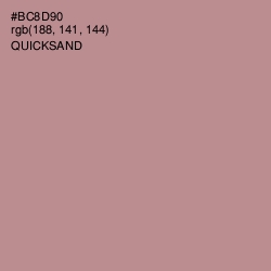 #BC8D90 - Quicksand Color Image