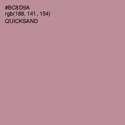 #BC8D9A - Quicksand Color Image