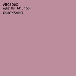 #BC8D9C - Quicksand Color Image