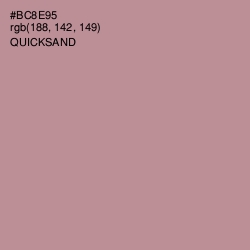 #BC8E95 - Quicksand Color Image