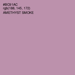 #BC91AC - Amethyst Smoke Color Image