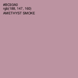 #BC93A0 - Amethyst Smoke Color Image