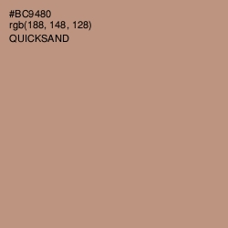 #BC9480 - Quicksand Color Image