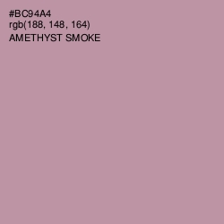 #BC94A4 - Amethyst Smoke Color Image