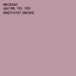 #BC96A0 - Amethyst Smoke Color Image