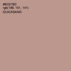 #BC978D - Quicksand Color Image