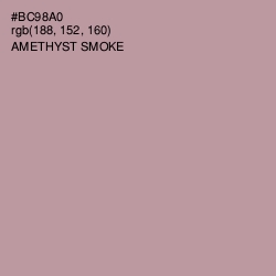 #BC98A0 - Amethyst Smoke Color Image