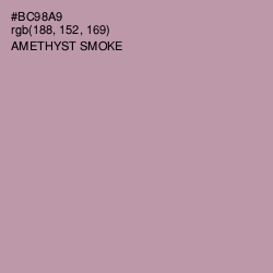 #BC98A9 - Amethyst Smoke Color Image