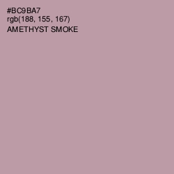 #BC9BA7 - Amethyst Smoke Color Image