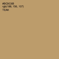 #BC9C6B - Teak Color Image