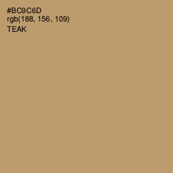 #BC9C6D - Teak Color Image