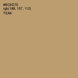 #BC9D70 - Teak Color Image