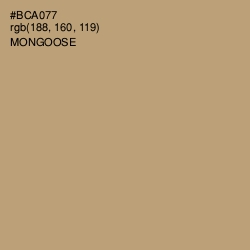 #BCA077 - Mongoose Color Image