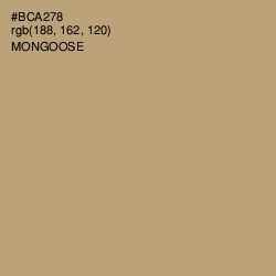#BCA278 - Mongoose Color Image