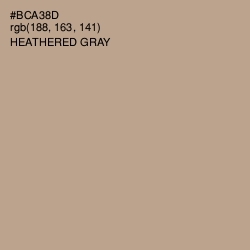 #BCA38D - Heathered Gray Color Image