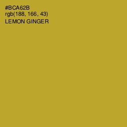 #BCA62B - Lemon Ginger Color Image