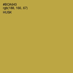 #BCA643 - Husk Color Image