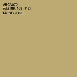 #BCA970 - Mongoose Color Image