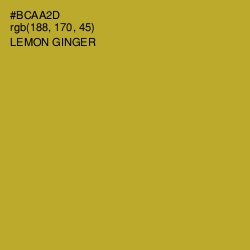 #BCAA2D - Lemon Ginger Color Image