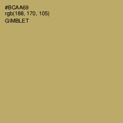 #BCAA69 - Gimblet Color Image
