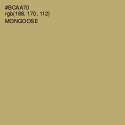 #BCAA70 - Mongoose Color Image