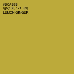 #BCAB3B - Lemon Ginger Color Image