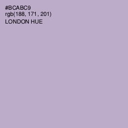 #BCABC9 - London Hue Color Image