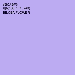 #BCABF3 - Biloba Flower Color Image