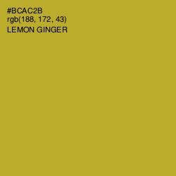 #BCAC2B - Lemon Ginger Color Image