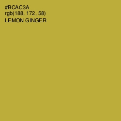 #BCAC3A - Lemon Ginger Color Image