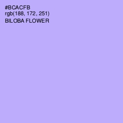 #BCACFB - Biloba Flower Color Image