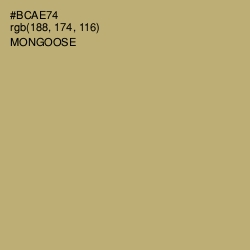#BCAE74 - Mongoose Color Image
