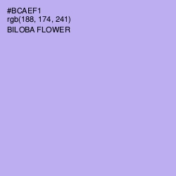 #BCAEF1 - Biloba Flower Color Image